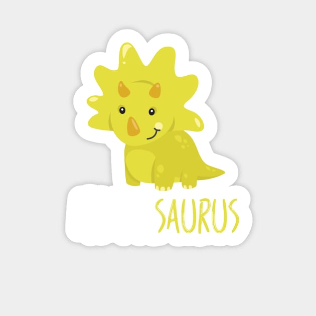 Cute Mamasaurus Apparel: Funny Dinosaur GIfts for Mom Sticker by teemaniac